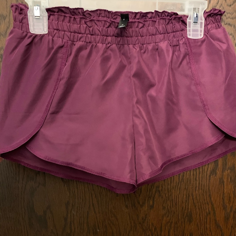 Dark purple athletic shorts
